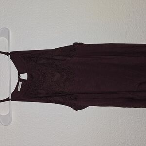 Chic Purple Lace Halter Top